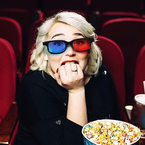 Miniatura 8 de SUPVOX Gafas 3D para juego de películas, gafas de visión ultraligeras rojo-azul, gafas 3D, polarizador de película
