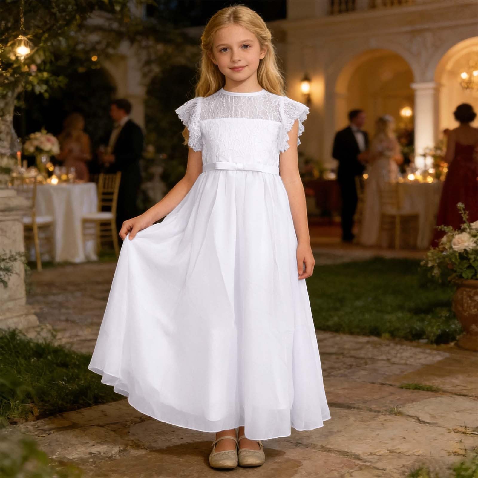 Genérico Vestidos Casuales para niñas Detalles de Lentejuelas y Purpurina diseño Casual y Formal versátil diseño Floral Veraniego Atuendo Casual cómodo Cuello Halter Moderno Estilo Bohemio a la Moda