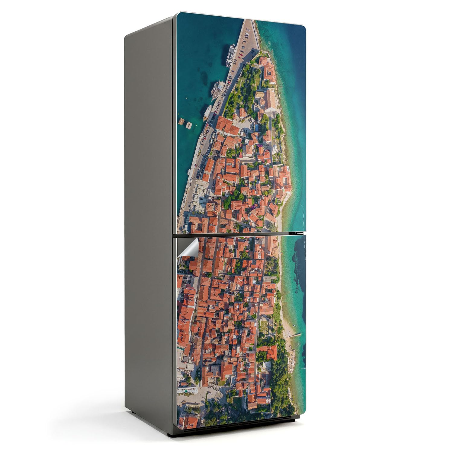 Autocollants pour frigo contre les rayures de cuisine sticker adhésif paysage