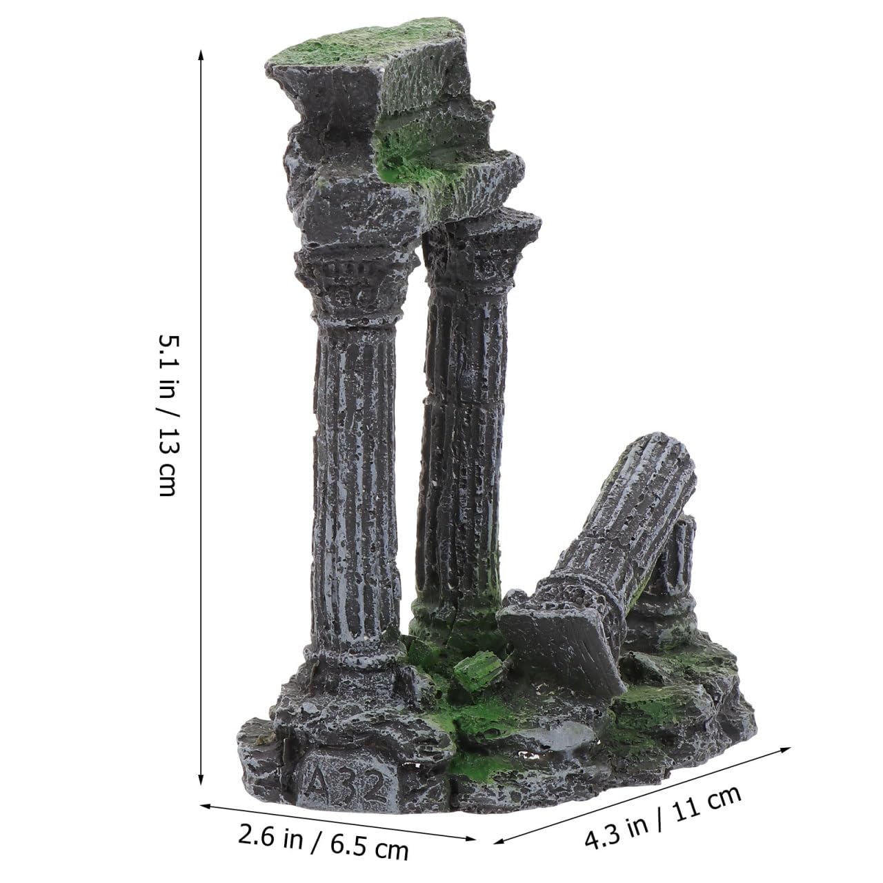 balacoo Imitation classique colonne romaine poisson caché grotte résine paysage artisanat aquarium colonne romaine paysage ornement aquarium ornement aquarium aquarium ornement paysage ornement