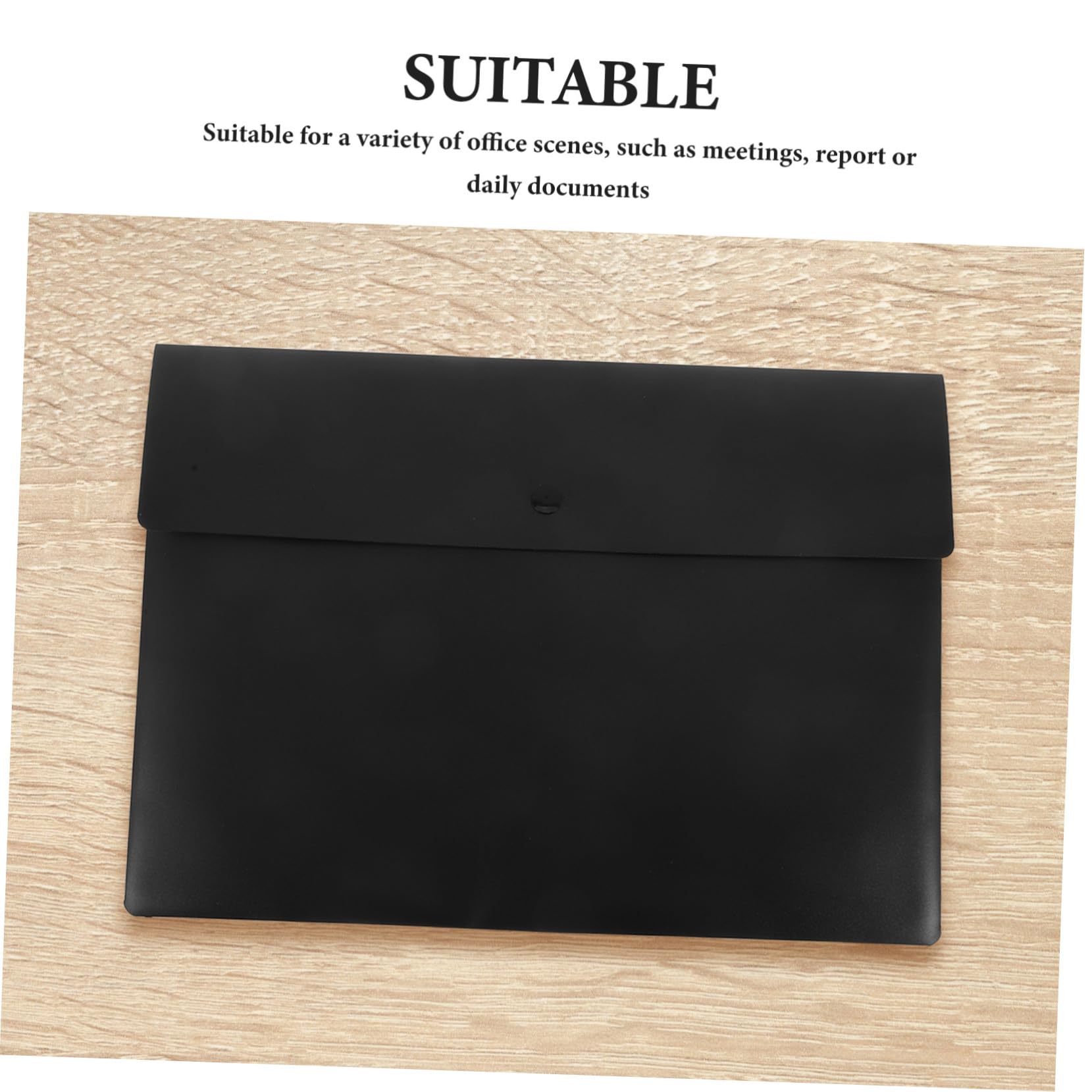VILLCASE 10pezzi Cartelle Di Plastica Portadocumenti Da Cartella Portadocumenti Con Bottone Pressione Cartella Documenti Organizer Per Buste Custodia Di Carta Per Documenti Da Ufficio