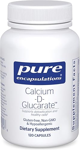 Vista 8 de Pure Encapsulations Calcio-D-Glucarato Suplemento para apoyar la salud celular en el hígado, los pulmones, la mama y el colon* 60 cápsulas