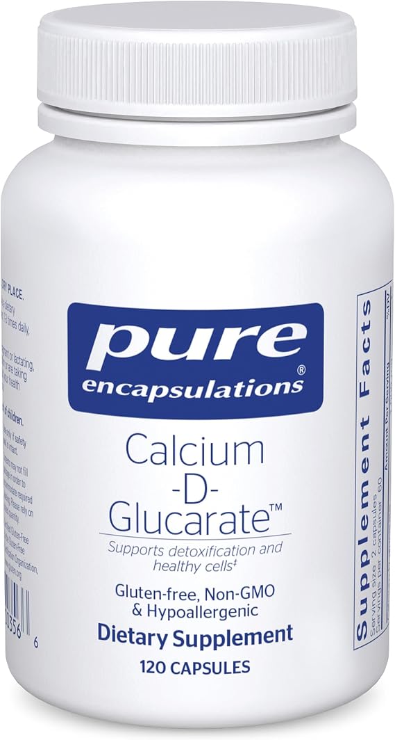 Pure Encapsulations Calcium-D-Glucarate | Supplement To Support Cellular Health In The Liver, Lungs, Breast, And Colon* | 120 Capsules