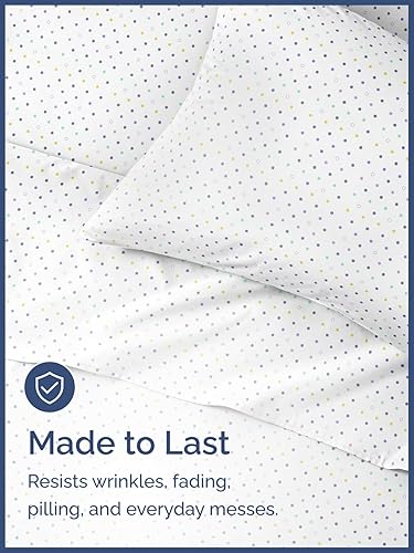 Miniatura 4 de Juego de sábanas de lunares para niños, de tamaño individual, sábanas divertidas para camas individuales, sábanas para niños pequeños y adolescentes