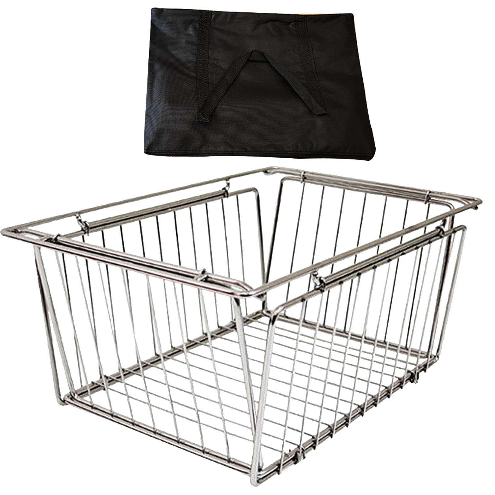 Cesta de mesa de acero inoxidable, cesta de almacenamiento plegable Cesta | Cesta para lavar verduras Cesta de almacenamiento de mesa para el lugar de trabaj