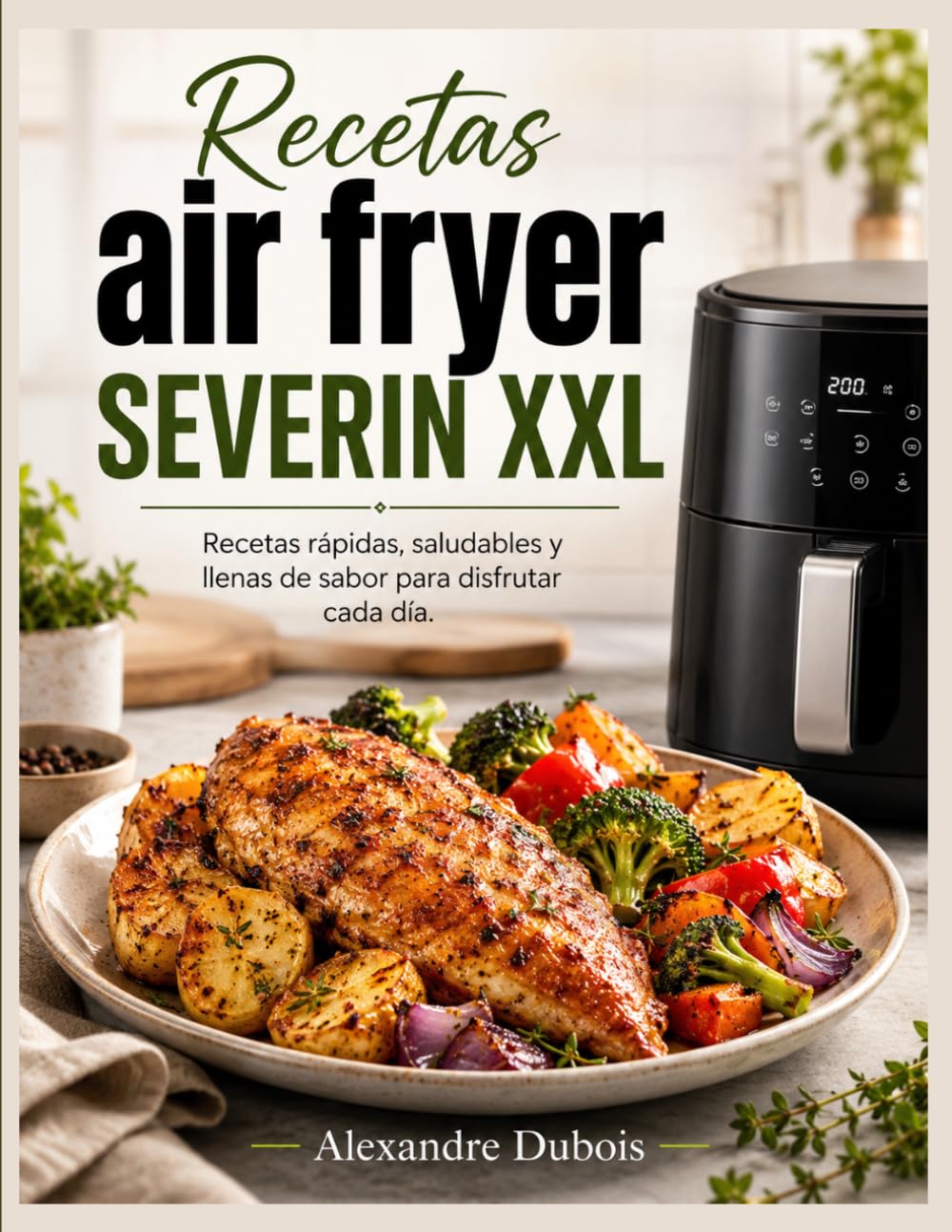 Recetas air fryer SEVERIN XXL: Recetas rápidas, saludables y llenas de sabor para disfrutar cada día.