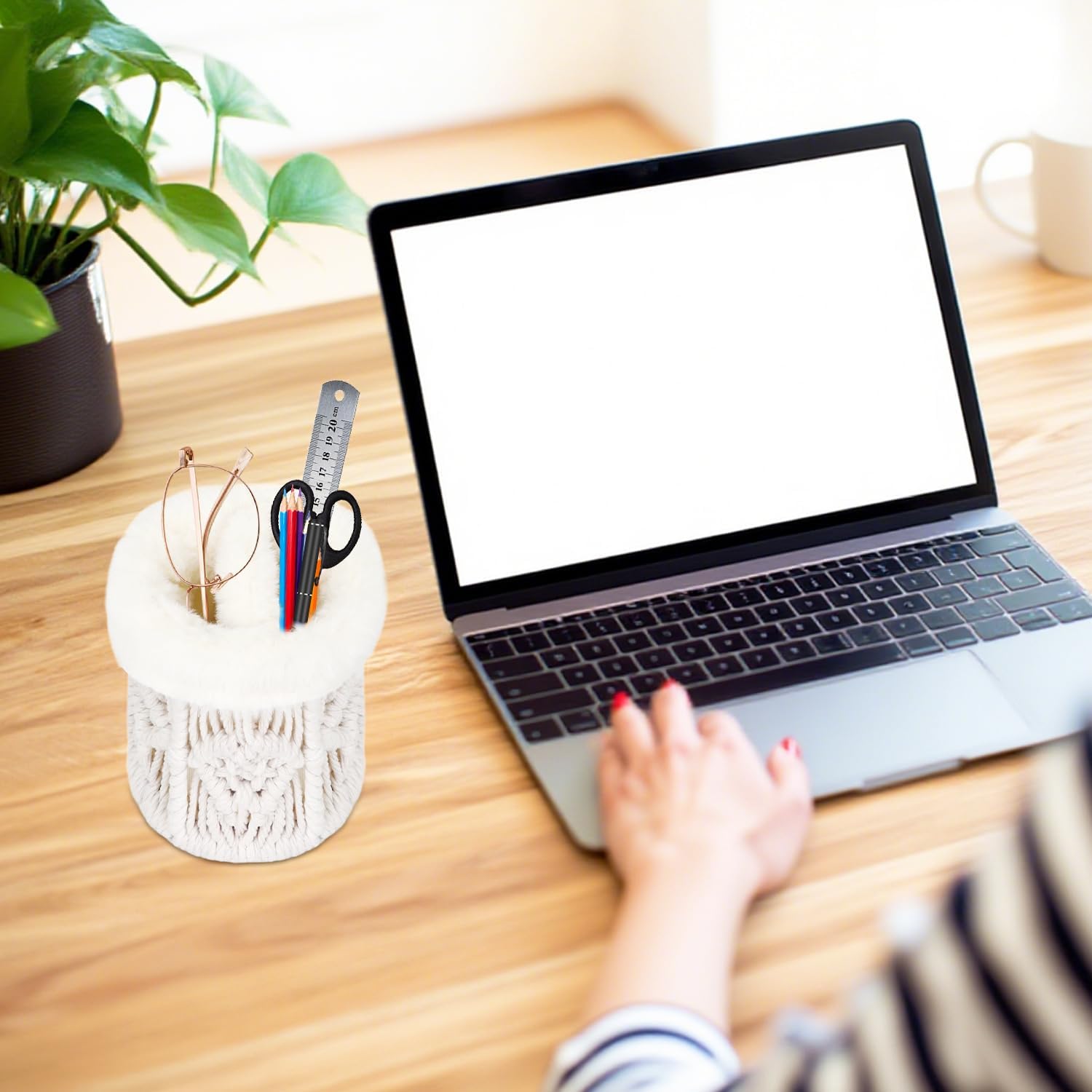 2 in 1 Glasses Holder, Anti-scratch Plush Lined Eyeglass Holder Stand for Nightstand Desk Eye-glass Storage Organizer - Image 7