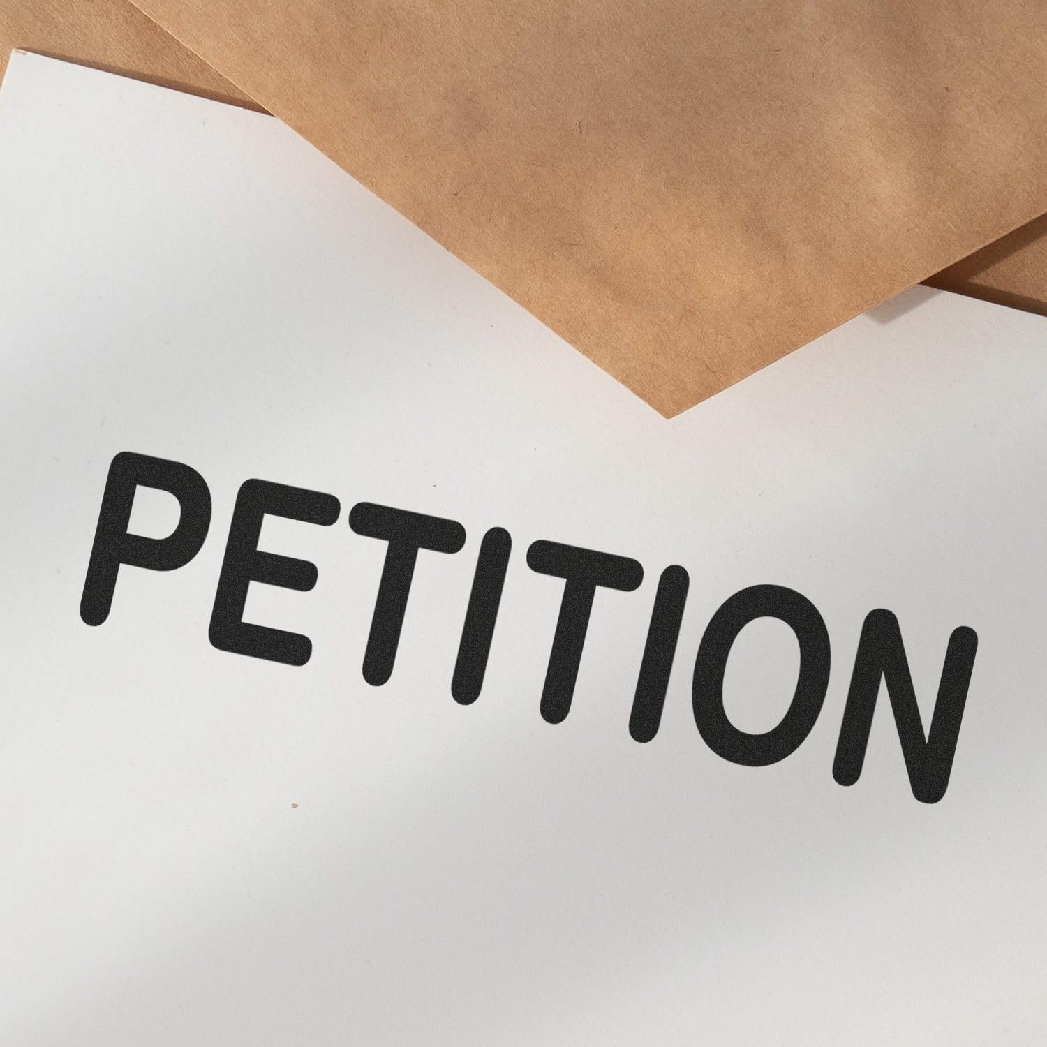 Tampon en caoutchouc Petition pour collecter les signatures