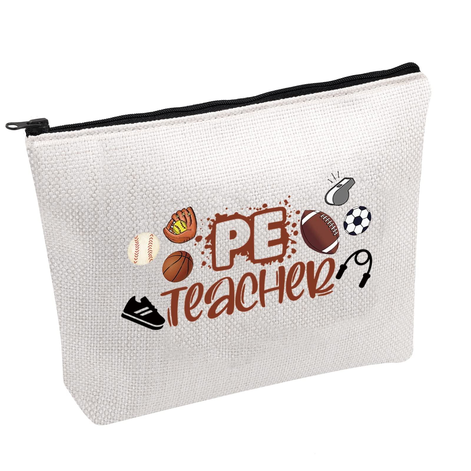 FOTAP PE Teacher Gift Physical Education Teacher Survival Kit Teacher Life Cosmetic Bag Teacher's Day Gift PE Appreciation Gift Phys ed Gift (PE teacher)