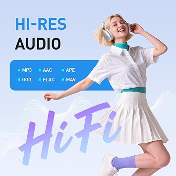 AGPTEK 96GB MP3 Player with Bluetooth and WiFi, T08 4'' Android MP4 Player