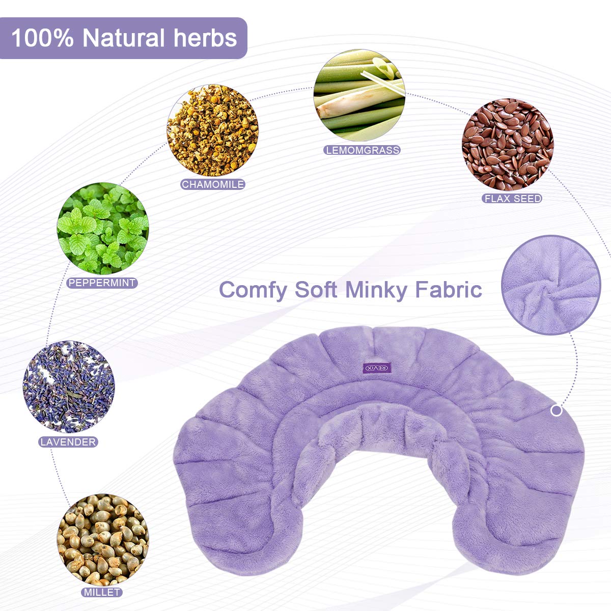 REVIX Microwave Heating Pad for Neck Shoulders and Back Pain Relief