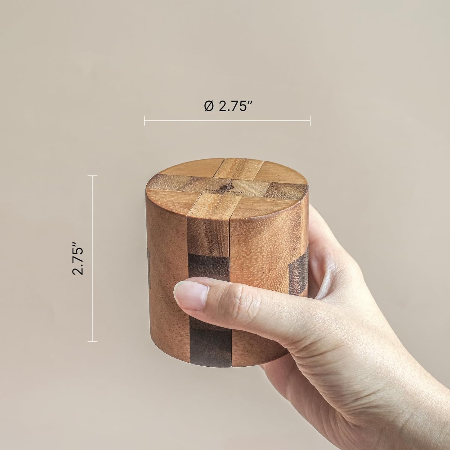 Powder Keg: 3D Wooden Puzzles Brain Teasers for Adults Interlocking Mechanical Handheld Mind Logic Puzzles Unique Gift for Christmas and Birthdays Office Desk Decor