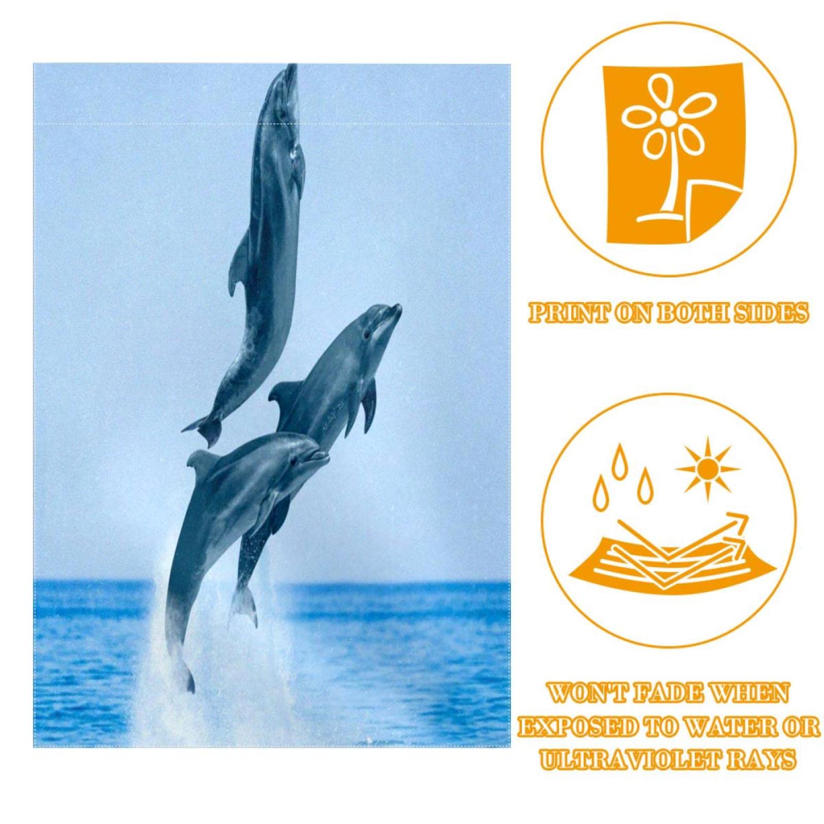 Banner Clownfish Delfin-Freunde Für Garten & Hausfassade - 28x40 Inch, Wetterfest