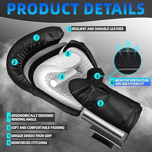 Miniatura 2 de Guantes de boxeo para hombres y mujeres, guantes de entrenamiento profesional, guantes de Muay Thai, guantes de saco de boxeo pesado para adultos,