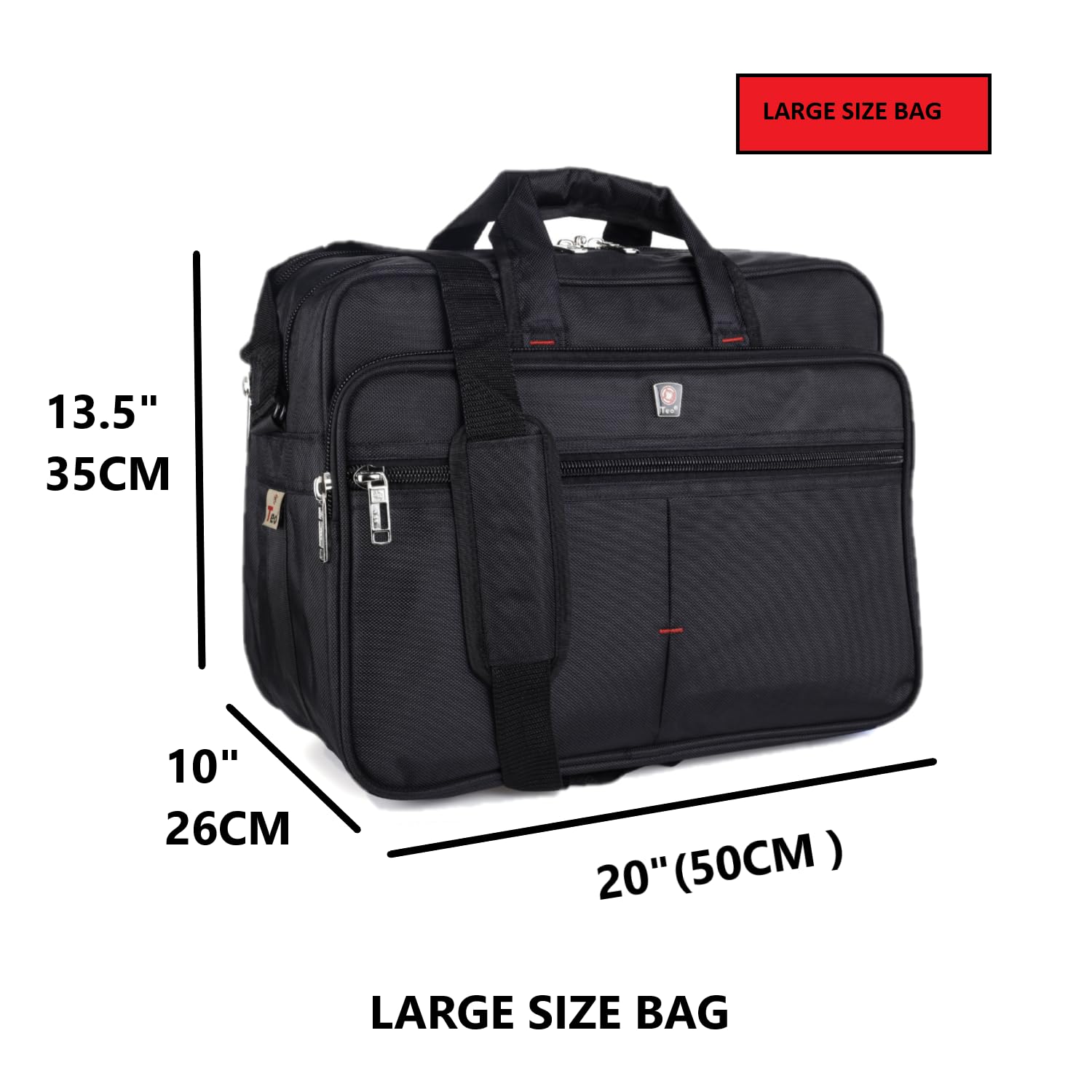 Black 45 Ltrs extra large, 20 Inch Polyester Messenger Laptop Bag, Multipurpose Bag For Mechanics, Electrician & Technician/Tool Bag/Shoulder Bag, office Bag with 5 Compartments 10 71bgSWfTCuL. SL1500