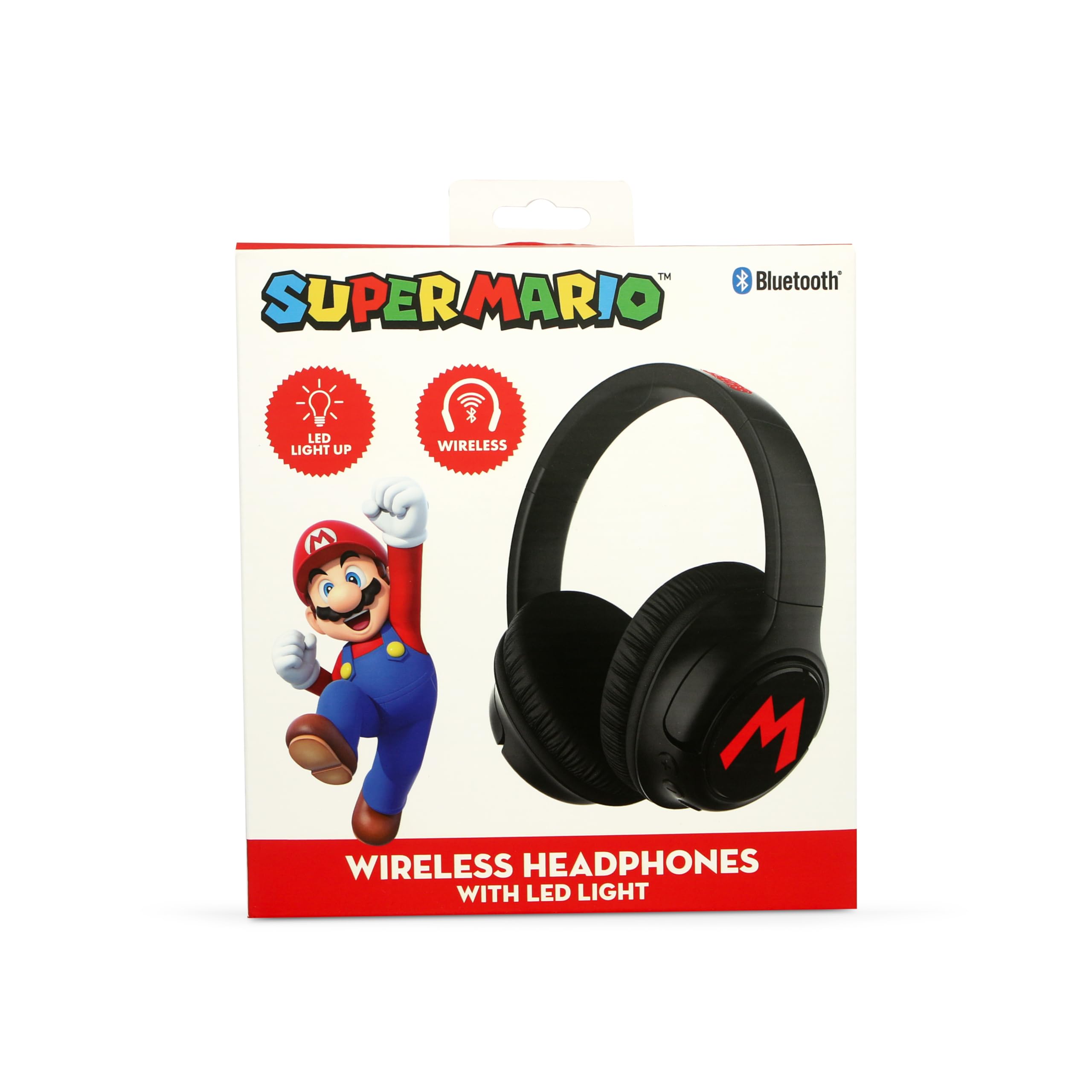 OTL Technologies Auriculares INALÁMBRICOS Plegables Super Mario con LUZ LED en oferta en Amazon