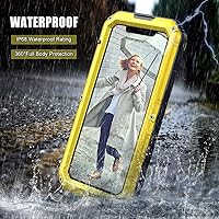 Vista 3 de Mitywah Funda impermeable para iPhone 11 Pro, resistente grado militar, a prueba de golpes, protección de pantalla integrada, resistente y gruesa