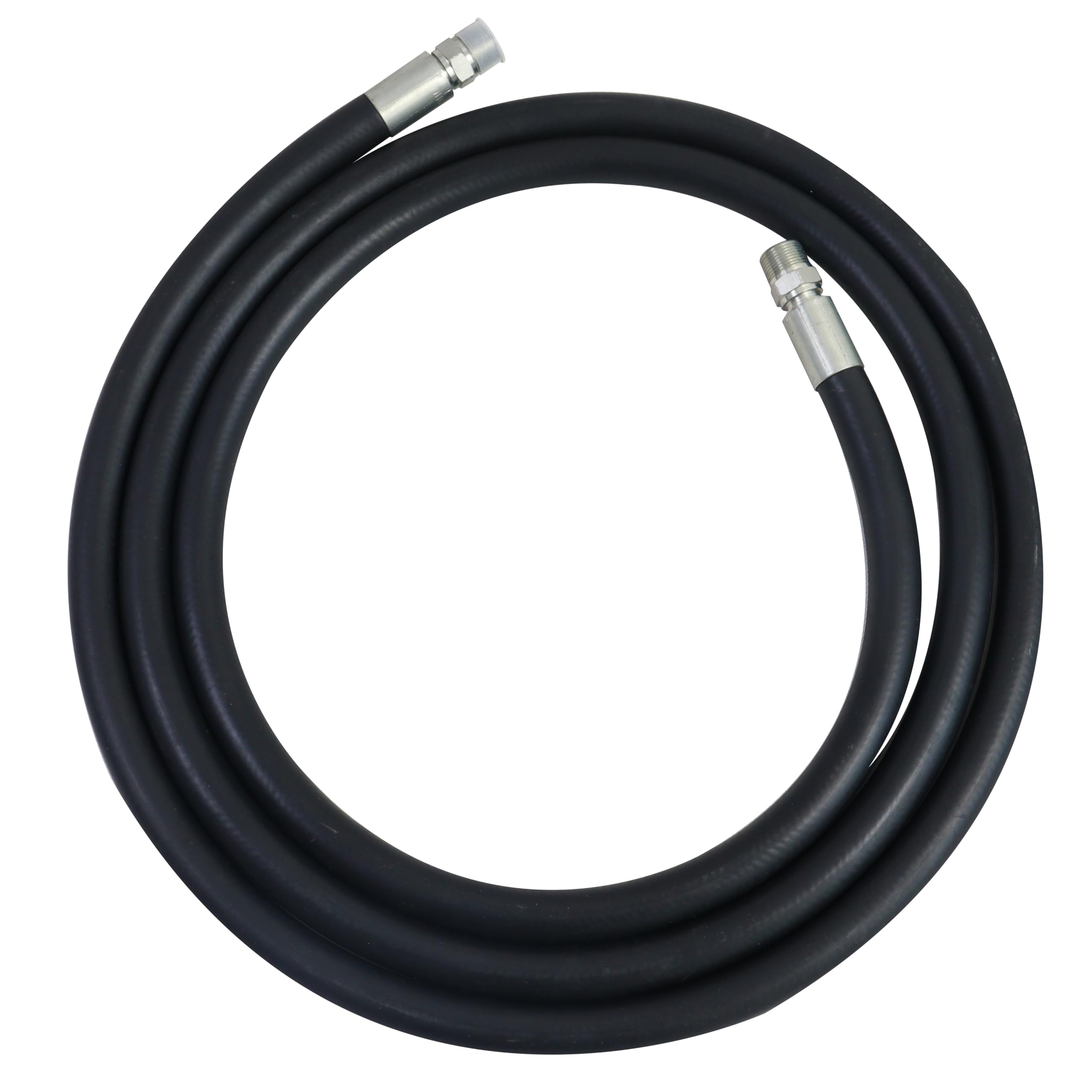3/4 Inch x 10 Foot Fuel Transfer Hose with 3/4" Inch Dual NPT Threads Connecter male NPT fittings Compatible with All Electric Fuel Pumps for Dispensing Diesel Fuel,Gasoline,Kerosene Biodiesel
