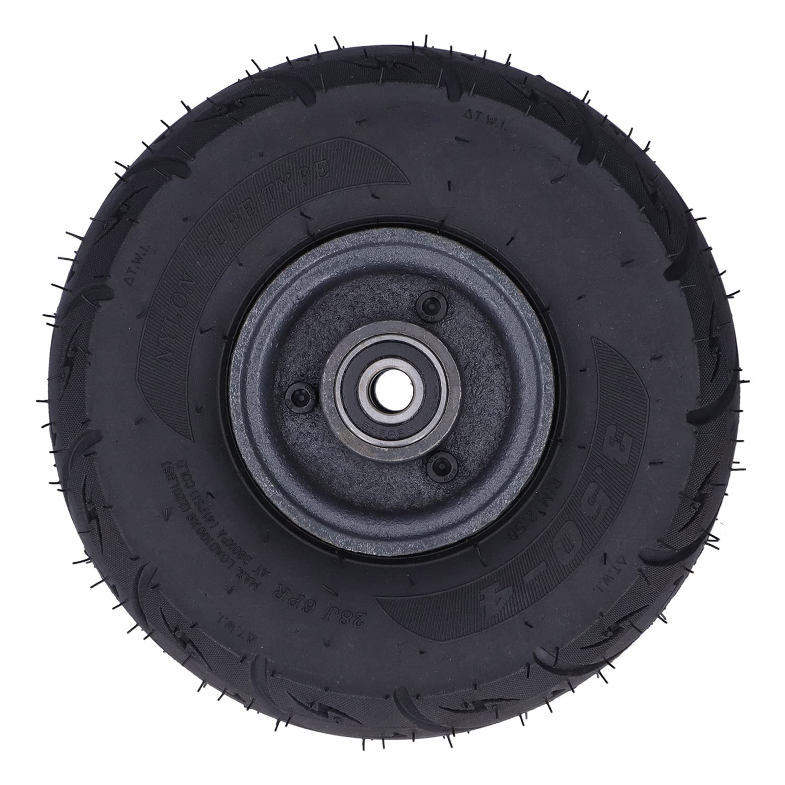 Neumático utilitario Rueda Inflable Multiusos Carretilla de Mano Eje de Acero Fundido 280 KPa Diámetro del Orificio de 15 mm 3,50‑4