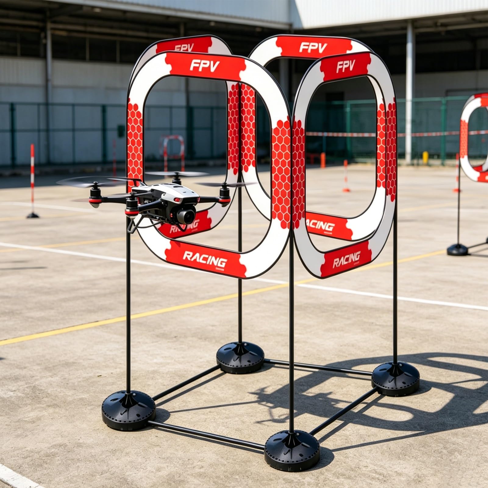Percorso Ostacoli Droni Kit per Drone FPV da Corsa Freestyle per Esterni, Kit per Percorso a Ostacoli per Droni da Corsa per Principianti, Esercitarsi con Aeromodelli Micro Quadricotteri.