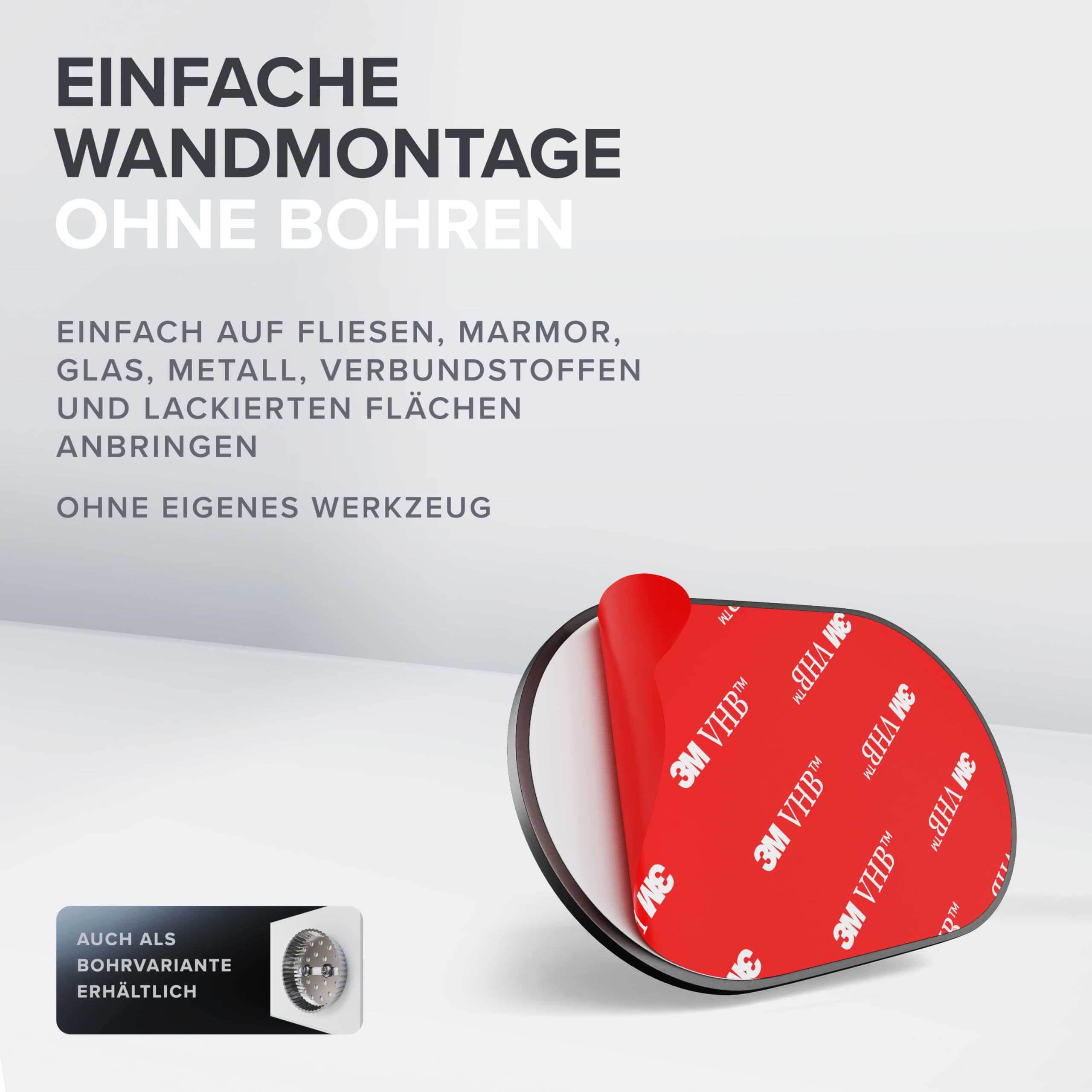 ovimar Ringstind Gunmetal Cosmeticaspiegel, met verlichting, oplaadbaar, wandmontage om te boren, in de badkamer, 5-voudige vergrotingsspiegel, make- upspiegel met licht, 360 graden spiegel