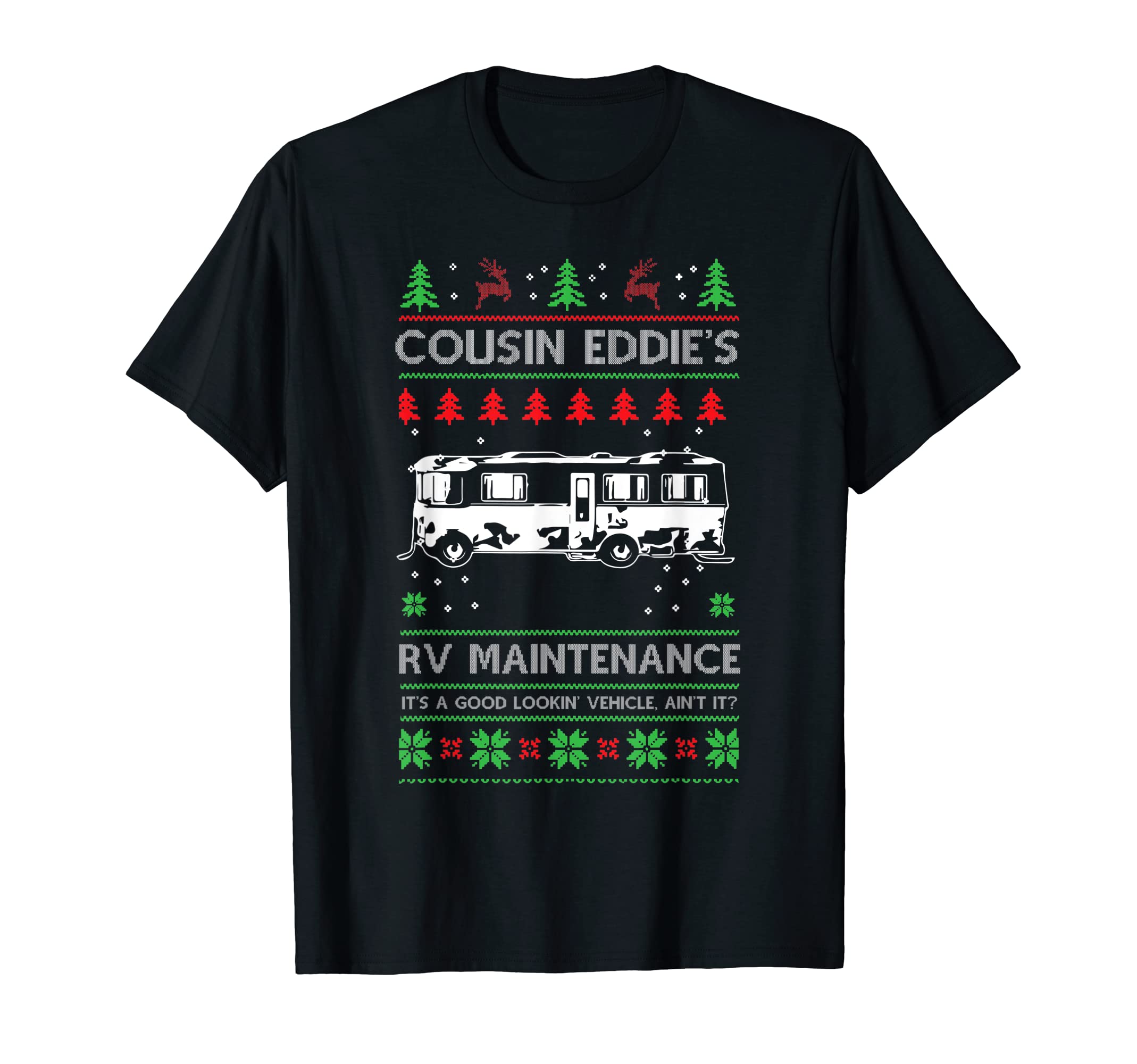 Cousin Eddies RV Maintenance Funny Holiday Ugly Christmas T-Shirt