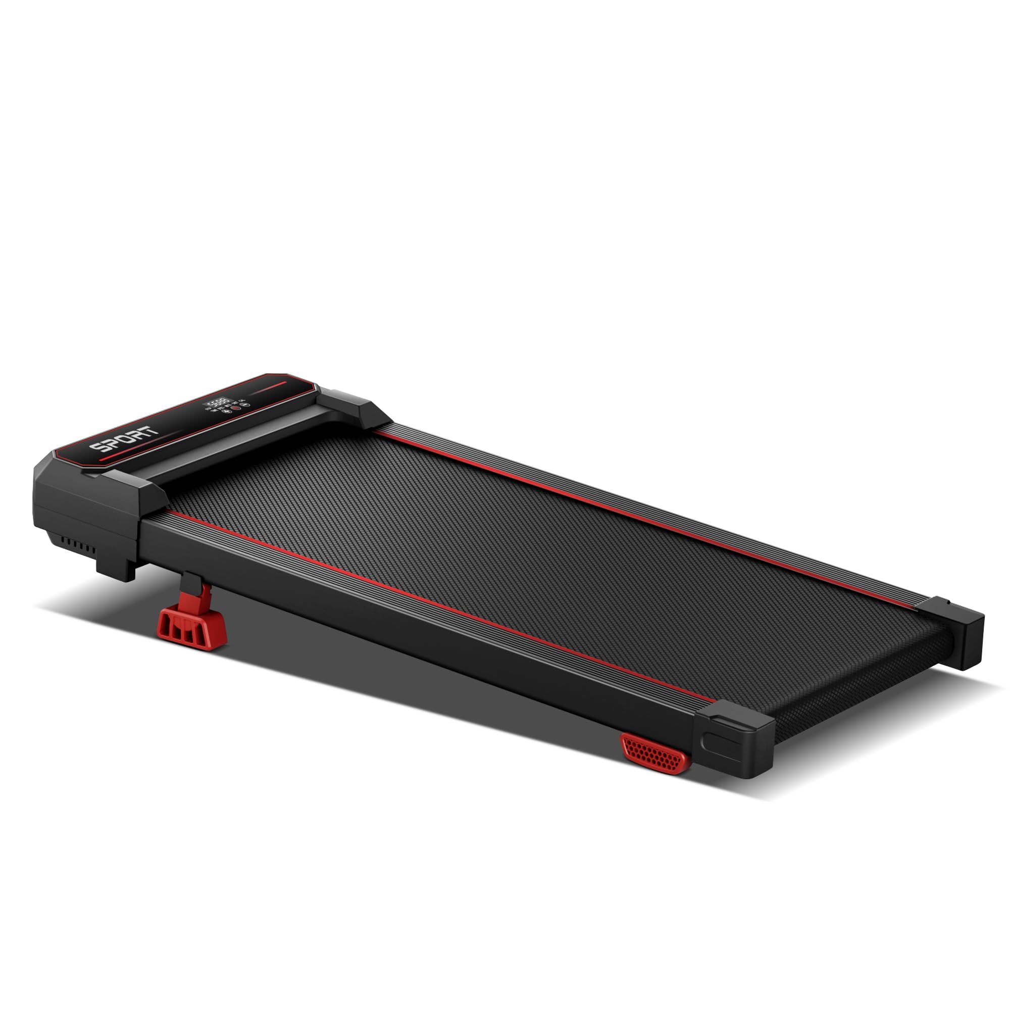 UMAY Walking Pad mit Steigung 15%, 10KM/H Laufband für Zuhause mit Steigung und Geräuscharmer Motor, Laufband Schreibtisch Max.136KG