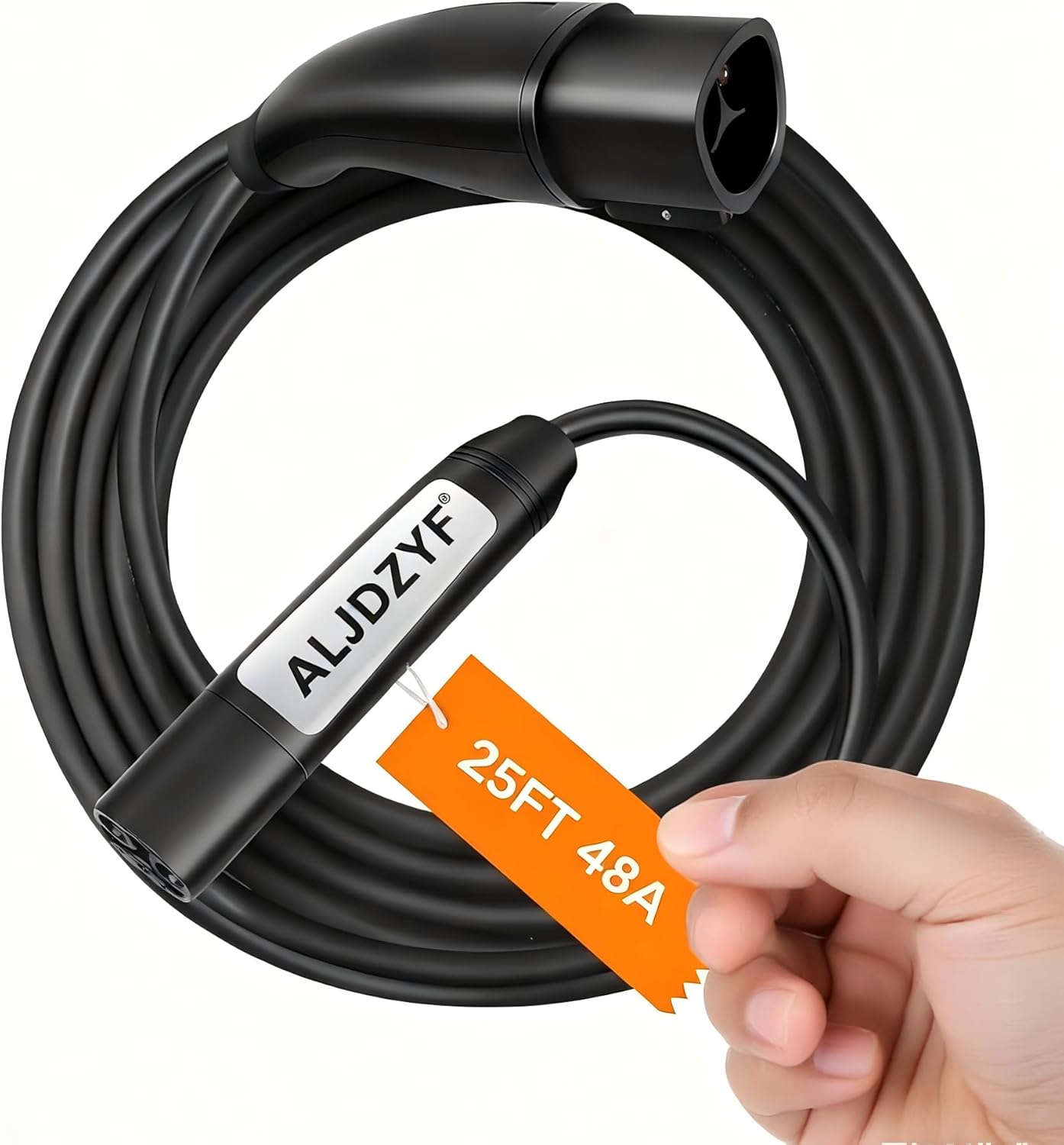 48A 12kW Tesla Charger Extension Cable - 25ft NACS Extension Cord for Tesla Charger, Model Y/X/3/S/Cybertruck - for Home & Mobile EV Charging