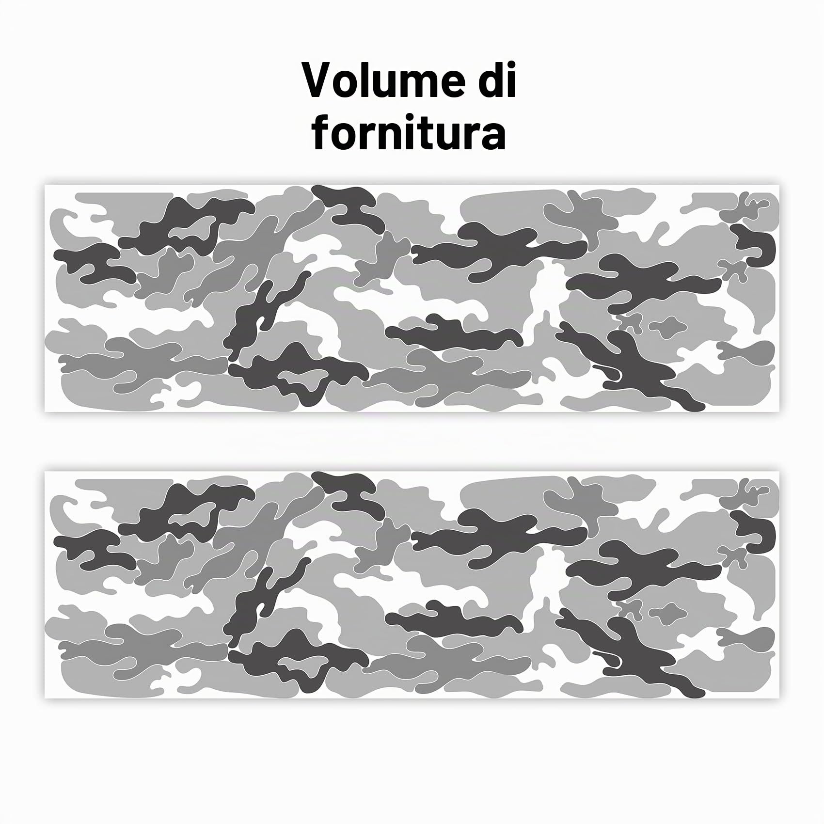 Finest Folia Set di 2 Adesivi Auto Camouflage Opaco – Adesivi Autoadesivi per Auto, Moto, Camper, Furgoni – Impermeabili, Resistente ai Raggi UV – Adesivi per Tuning, Decorativi per Laterali RX048
