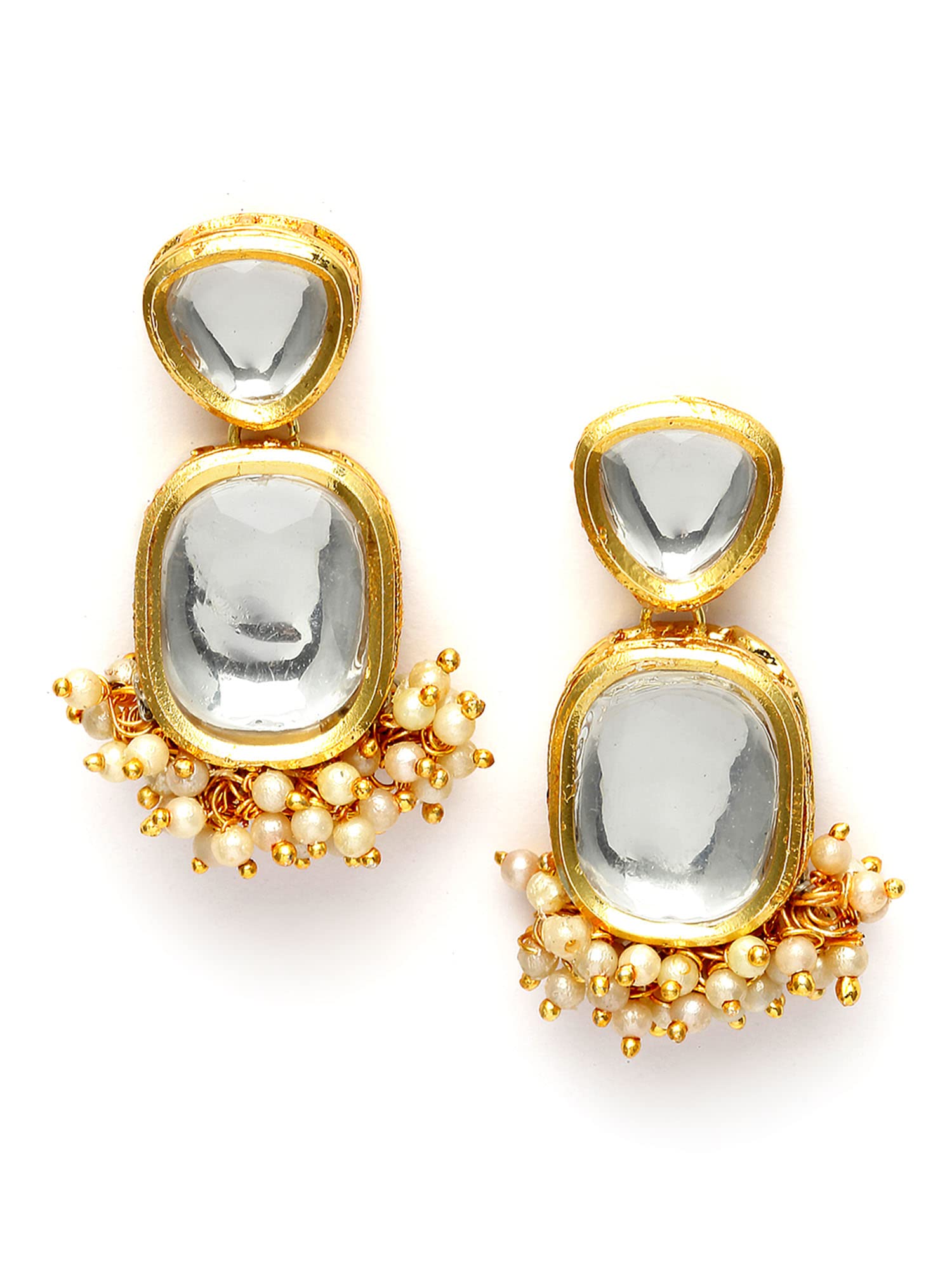 See full amazon price history chart for Karatcart Gold Plated Polki Kundan Drop Earrings for Women Karatcart Gold Plated Polki Kundan Drop Earrings for Women (B0C3CH7V6Q) Amazon Price History, Amazon Price Tracker