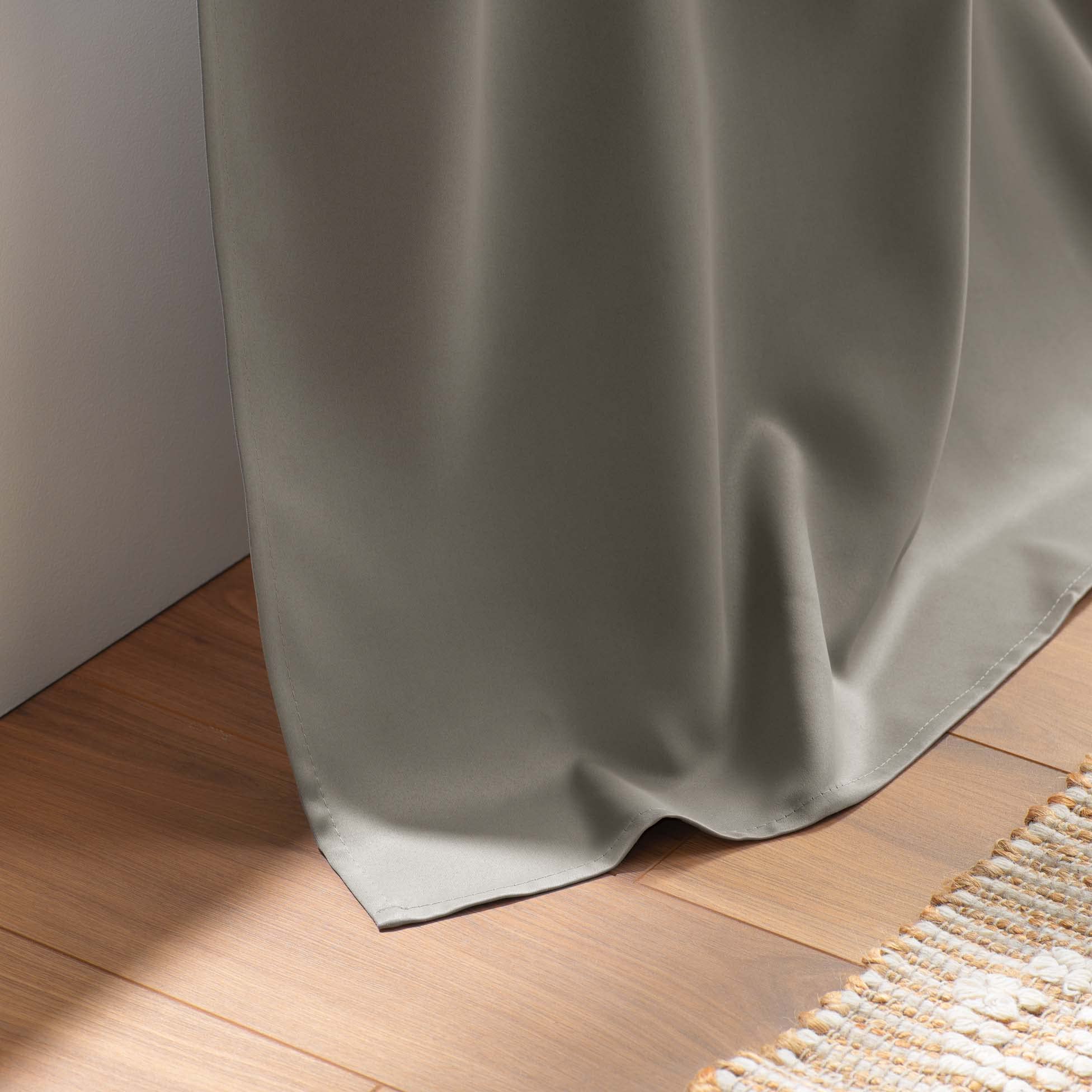 Douceur D'Interieur 100 Percent Polyester Curtain Rings 140X240 Occult Perle, Pearl, W 55.1" x L 94.5" (1 Panels) - Image 3