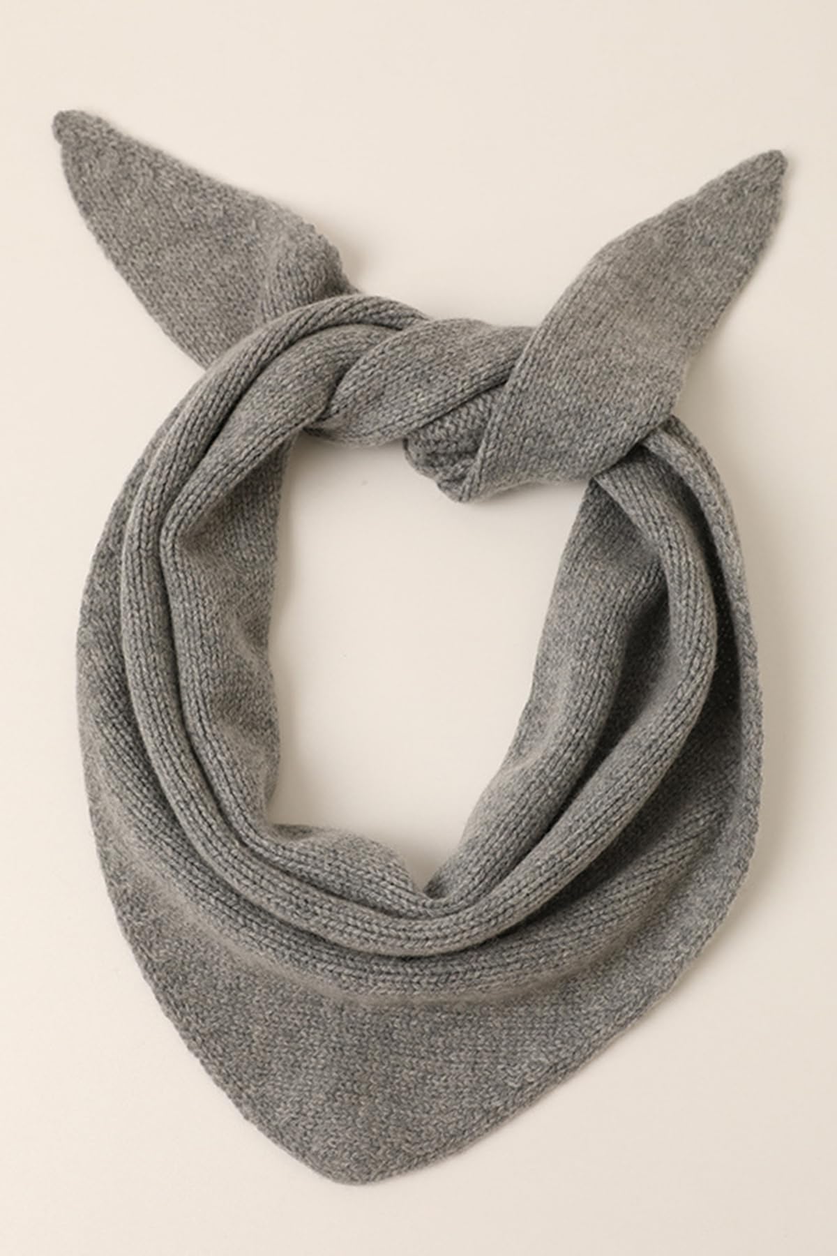 YUONNY Mujer Bufanda Triangular Suave, Triángulo Chales de Punto Pequeño Versátil y Cálido para Otoño Invierno, Color Sólido Mantón, Moda Calentador de Cuello de Punto, 30% Cachemira y 70% Lana