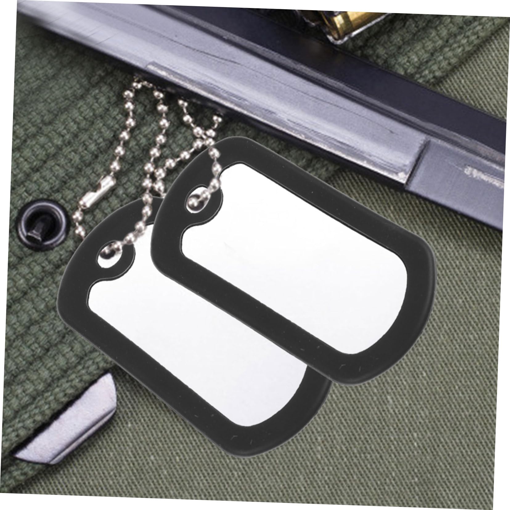 WOONEKY Lot De 5 Antibruit en Silicone pour Étiquettes D'identification De Chien Faciles À Installer Et À Retirer 12 Pièces X 5