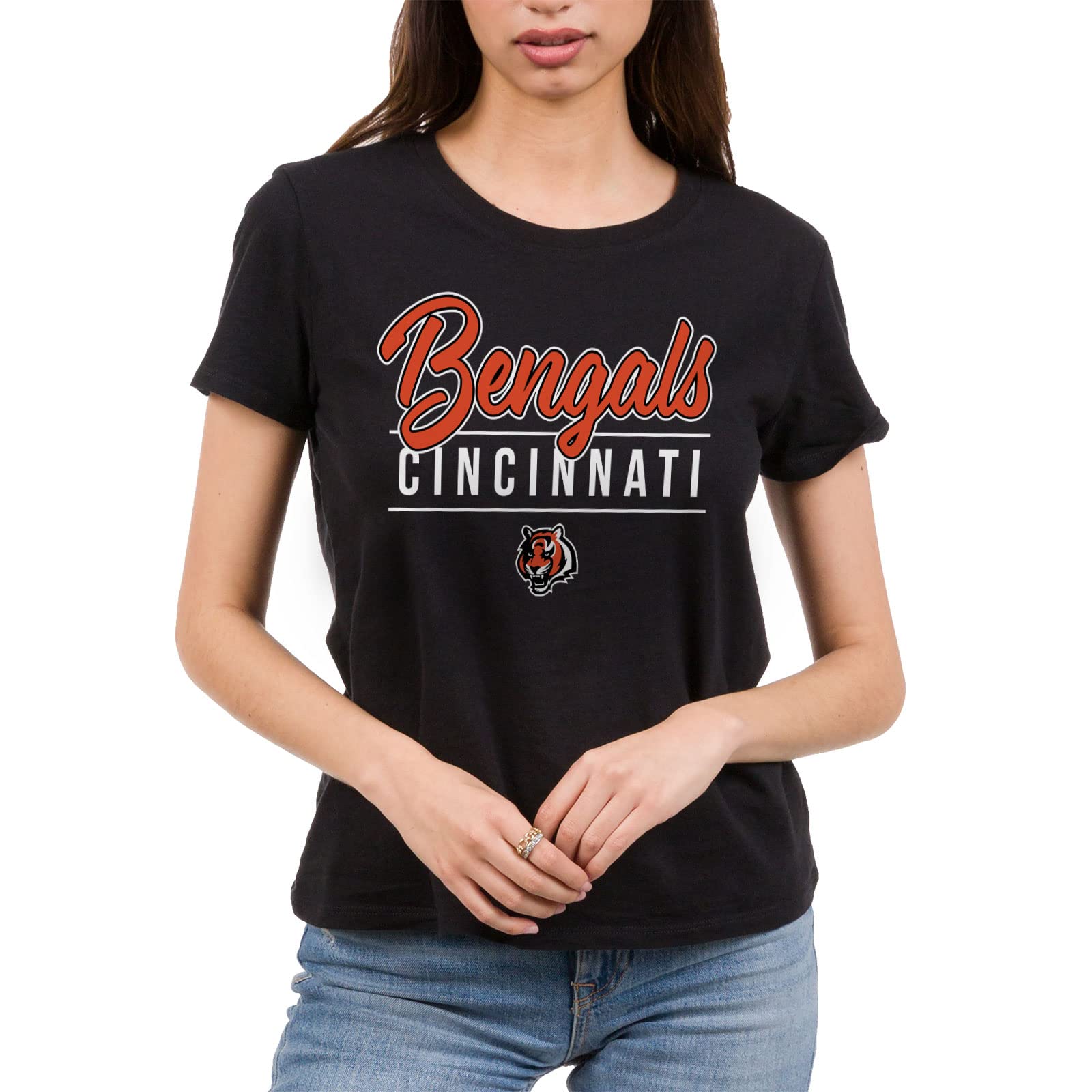 Junk Food Clothing x NFL - Women's Fan Favorite Short Sleeve Fan Shirt - Officially Licensed NFL Appare