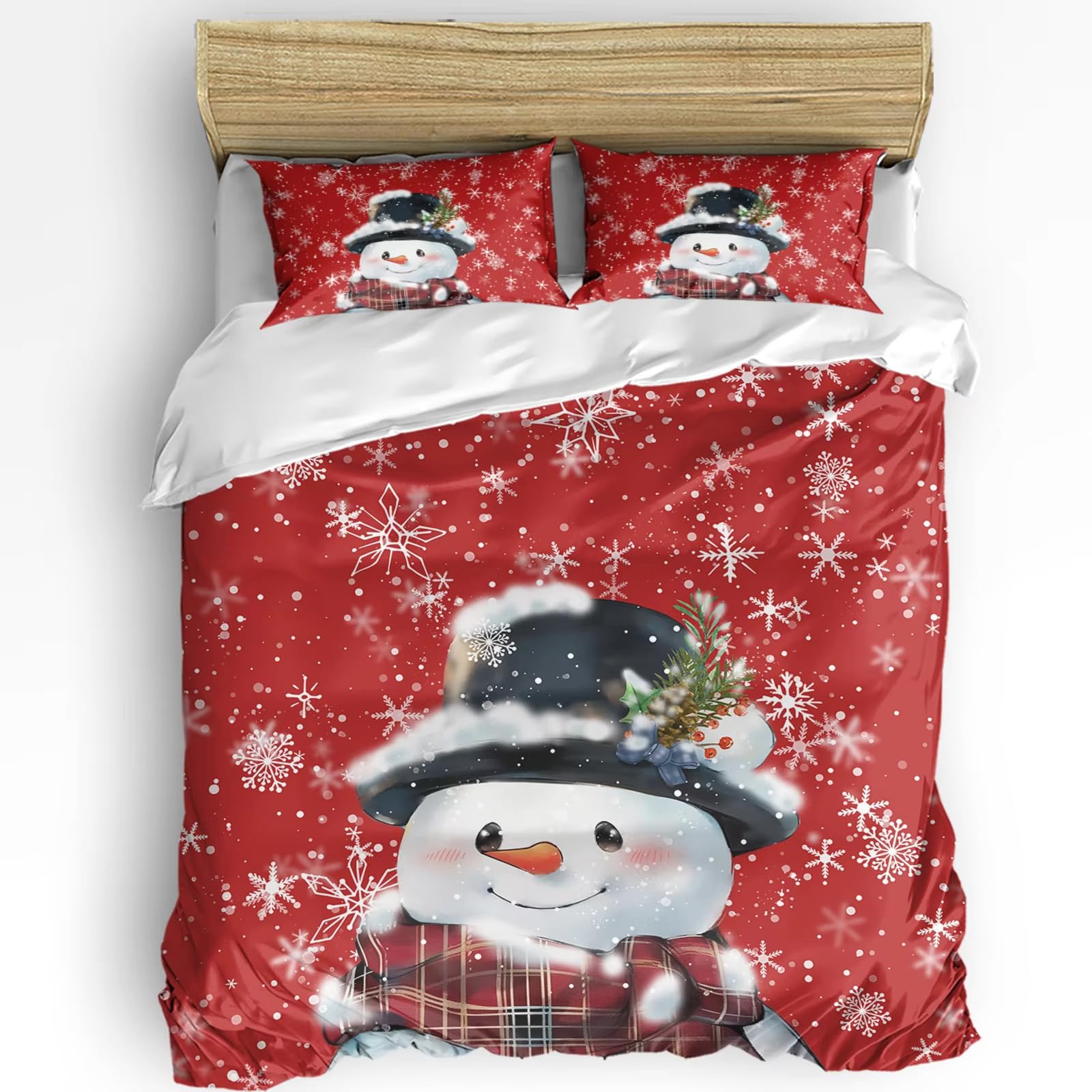 Housse de couette Noël enfant rouge pour créer une ambiance magique de réveillon