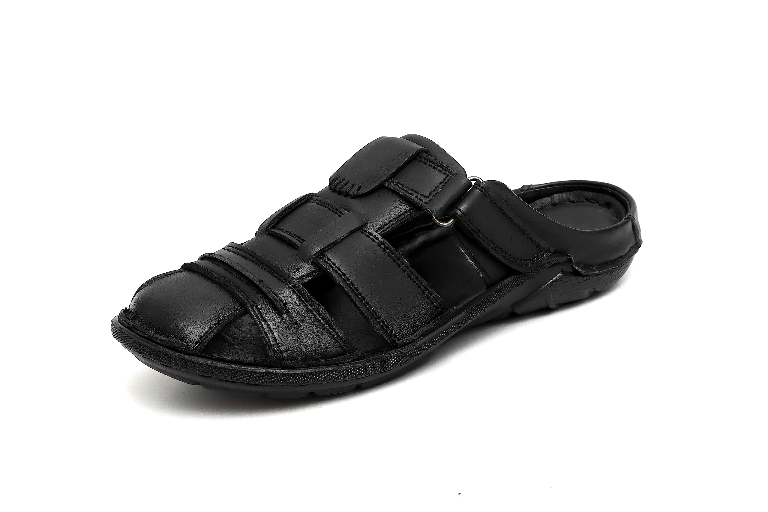 SF SanFerrara Black Original Leather Half Sandals for Men - 09 UK (B0C7MXQMMW) Amazon Price History, Amazon Price Tracker