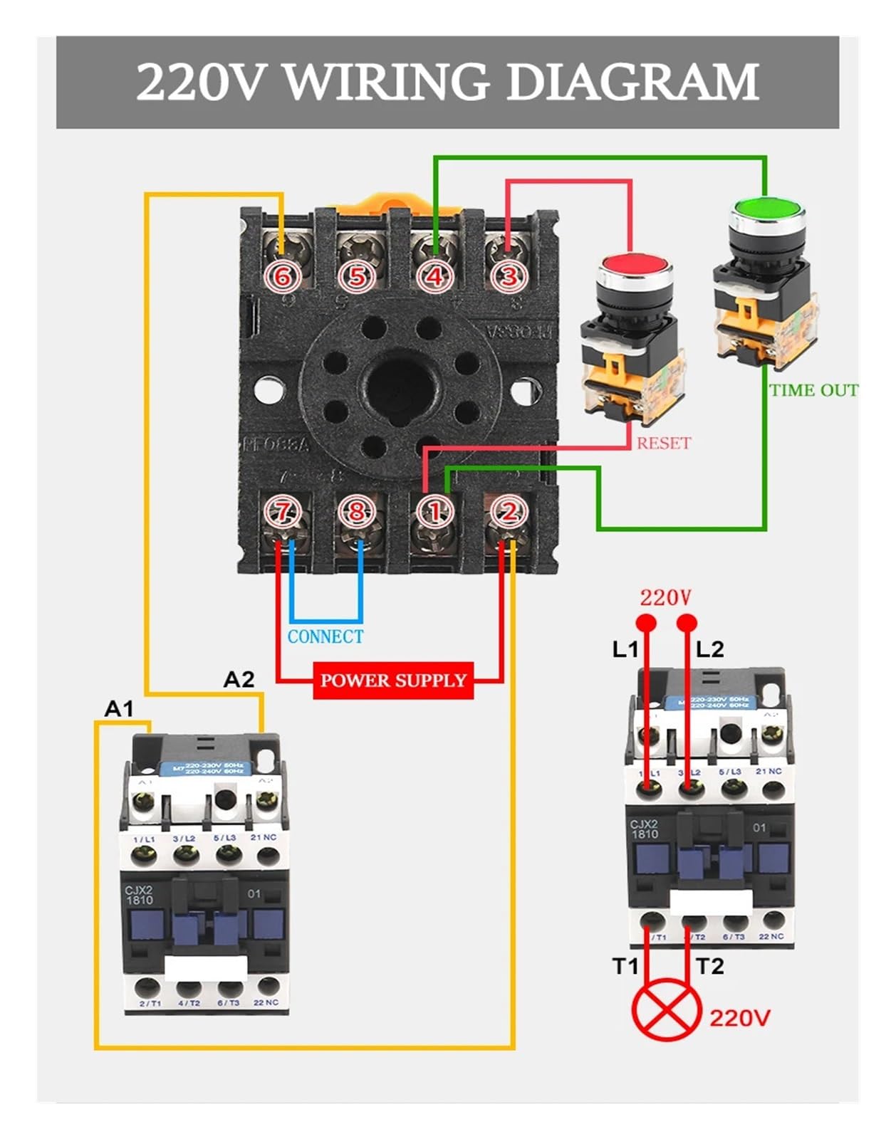 DH48S-2Z Digital L/E/D Interruptor de relé Temporizador programable 0,01 S-99H99M Temporizador de retardo con Base AC/DC 12V 24V 36V 110V 220V 380V(DC24V)