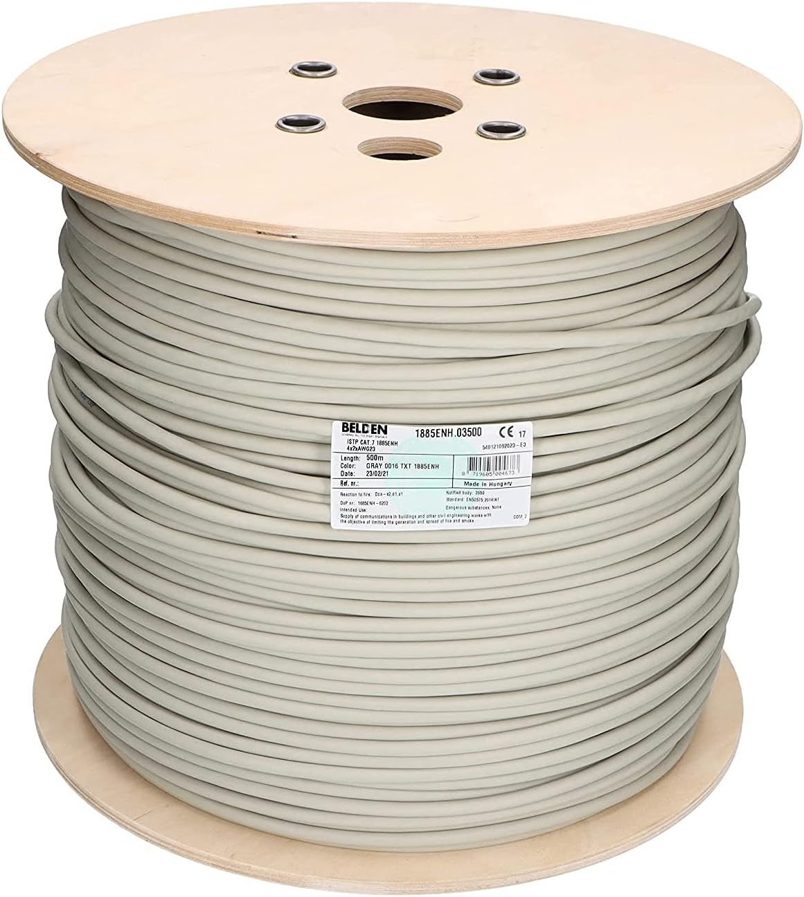 Venton Belden Cat 7 Cable 10 m I Network Cable 1000 MHz - Installation Cable S/FTP Shielded I LAN Cable 10 Gbit Ethernet I 23AWG Copper Conductor with Polyethylene Insulation I RoHs - Data Cable Grey