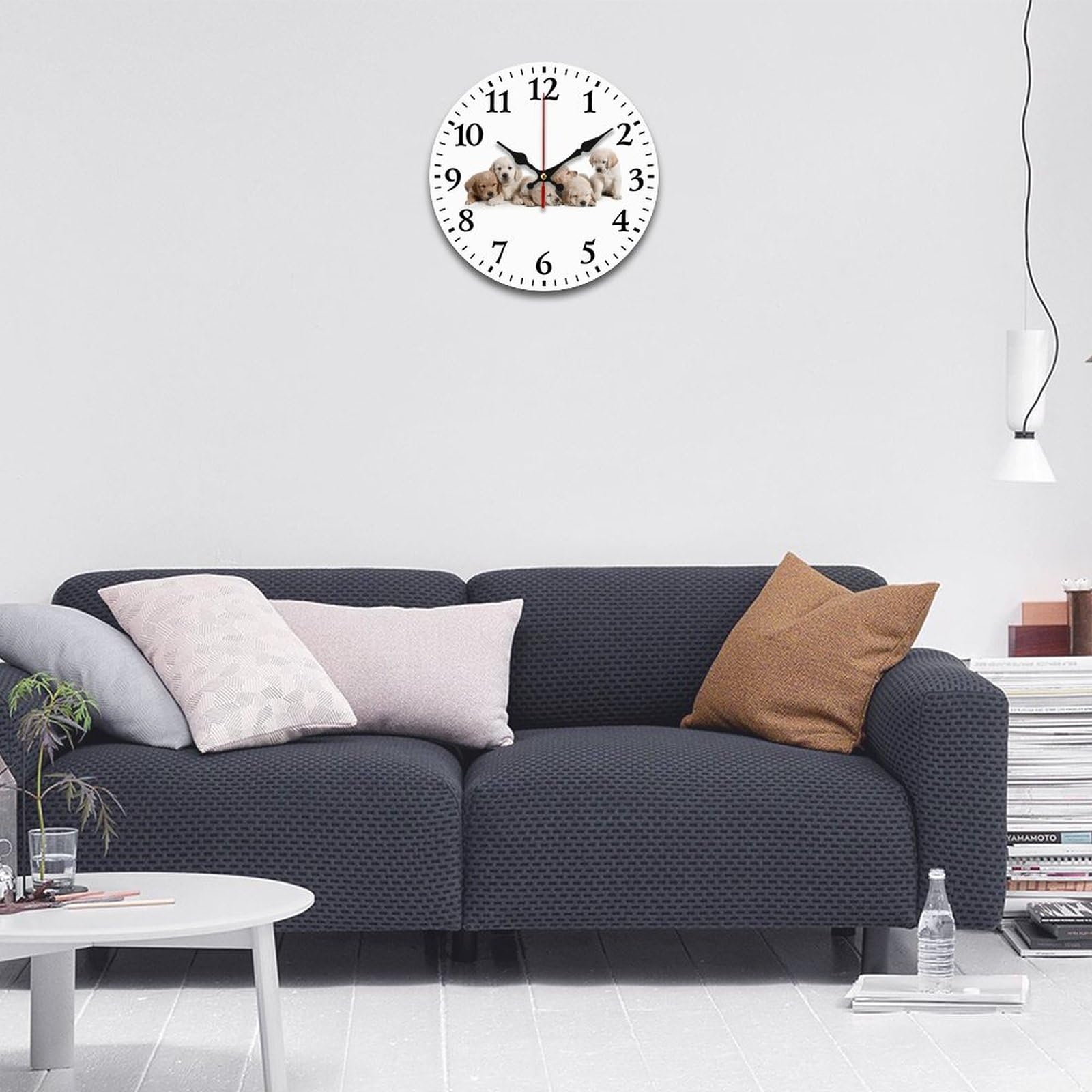 Amazon.co.jp: 掛け時計 ゴールデンレトリバー かわいい いぬ 犬 時計