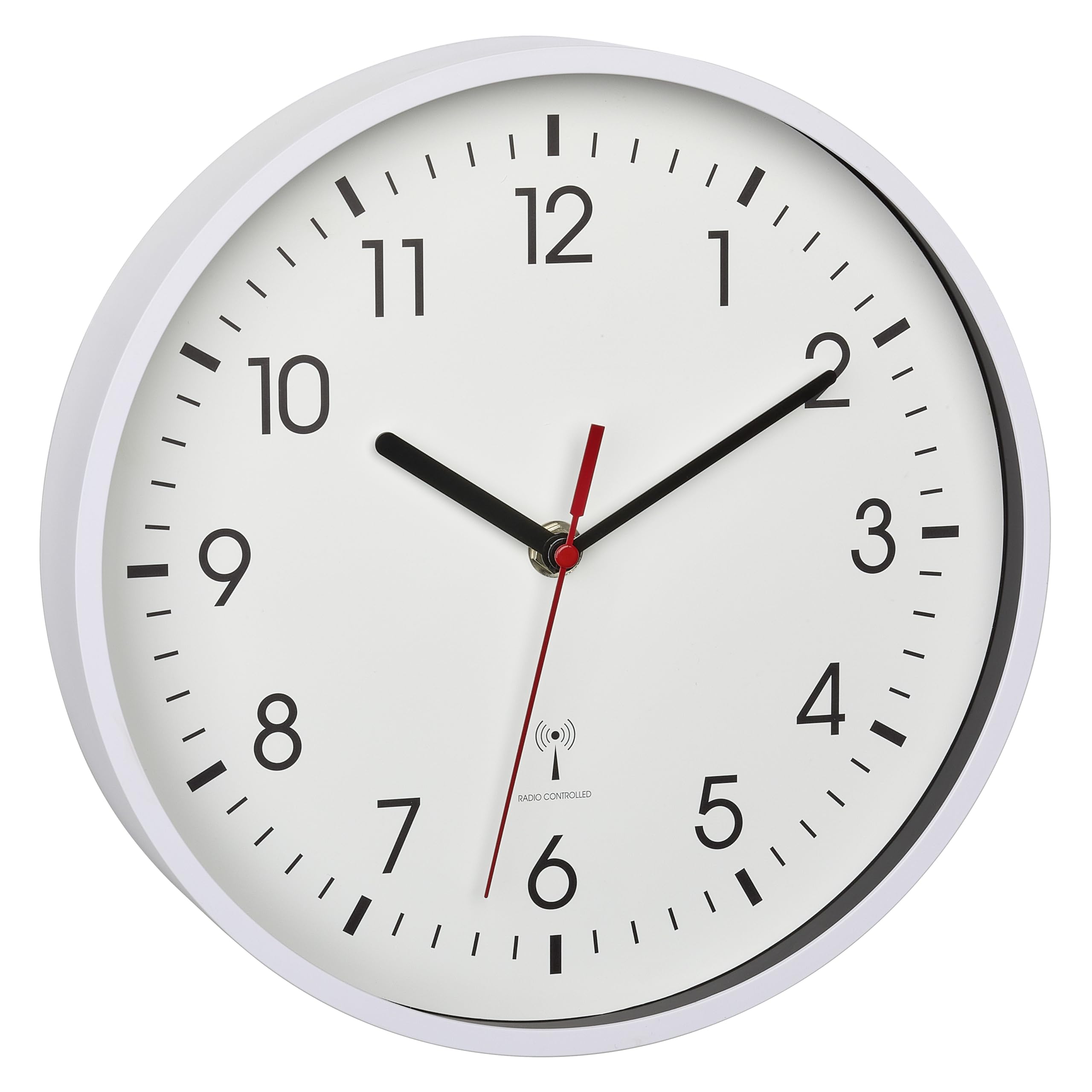 Horloge murale haute précision TFA Dostmann 60.3550.02 design moderne blanc