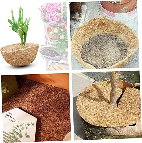 Miniatura 6 de GANAZONO 4 unids Cocos Fibra Alfombra Aislante Fibra de Cáscara para Plantas Forro de Fibra Reptil Alfombra Escalada Flor Fría Rectangular Plantador