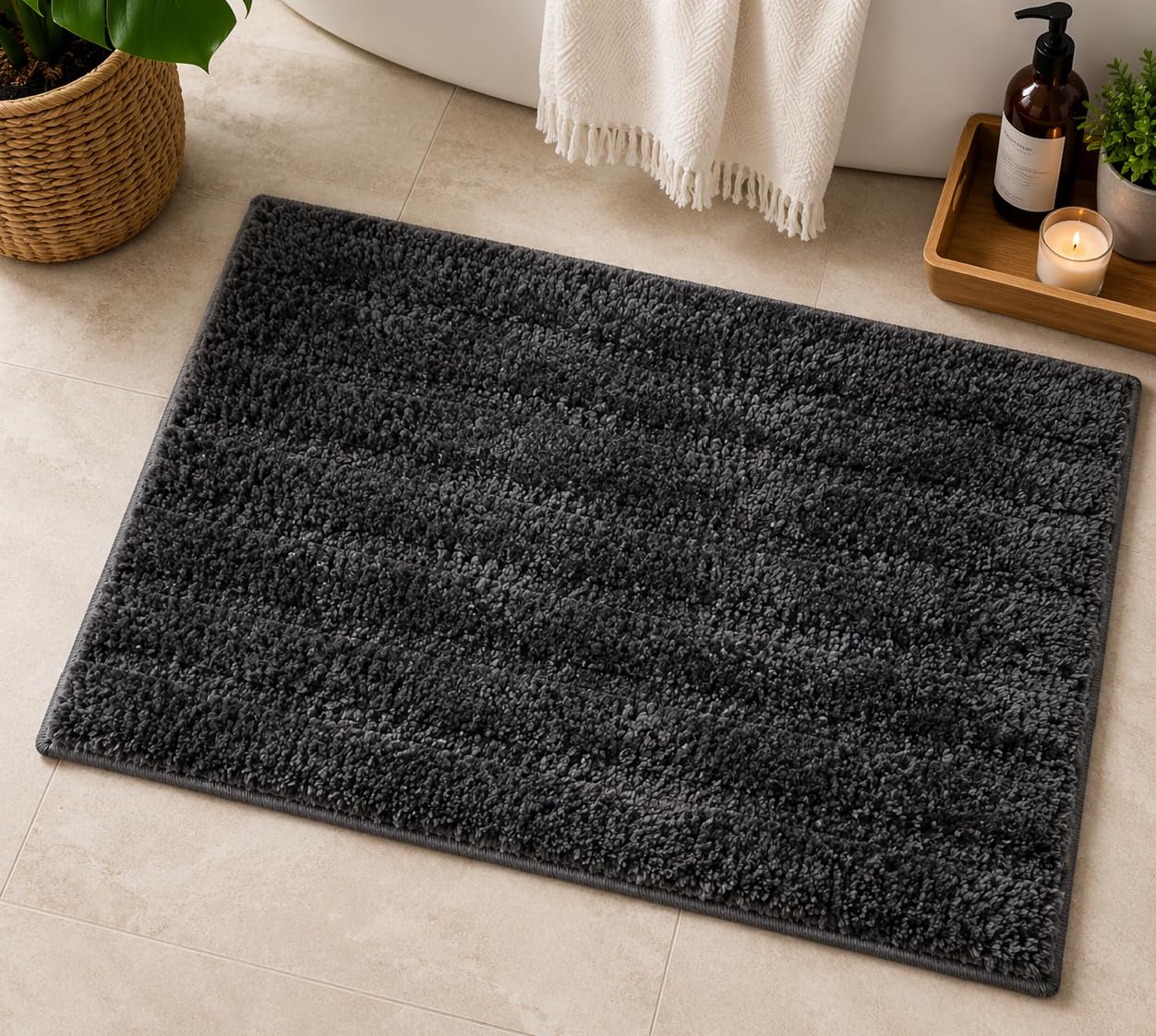 Grey Gold Kitchen Mats - Set of 2 -14