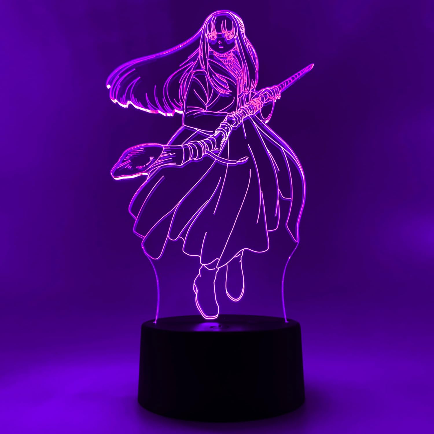 Otaku Lamps Fern Frieren – Anime Night Light, 16 Color RGB LED – Gift for Otaku