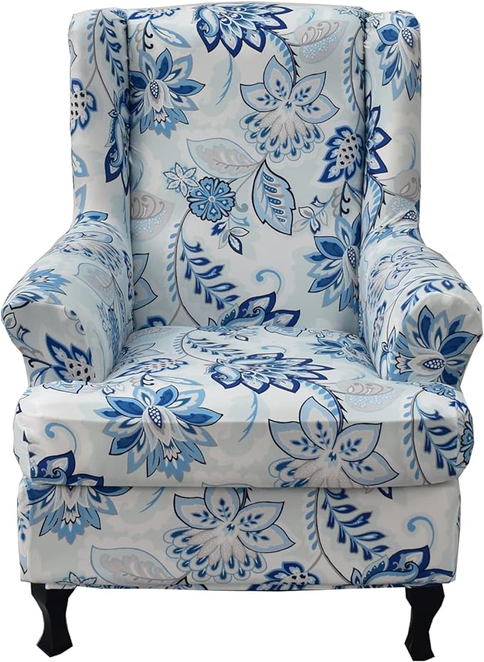 KRFOONN Wingback Chair Covers Slipcovers 2 Piece Stretch