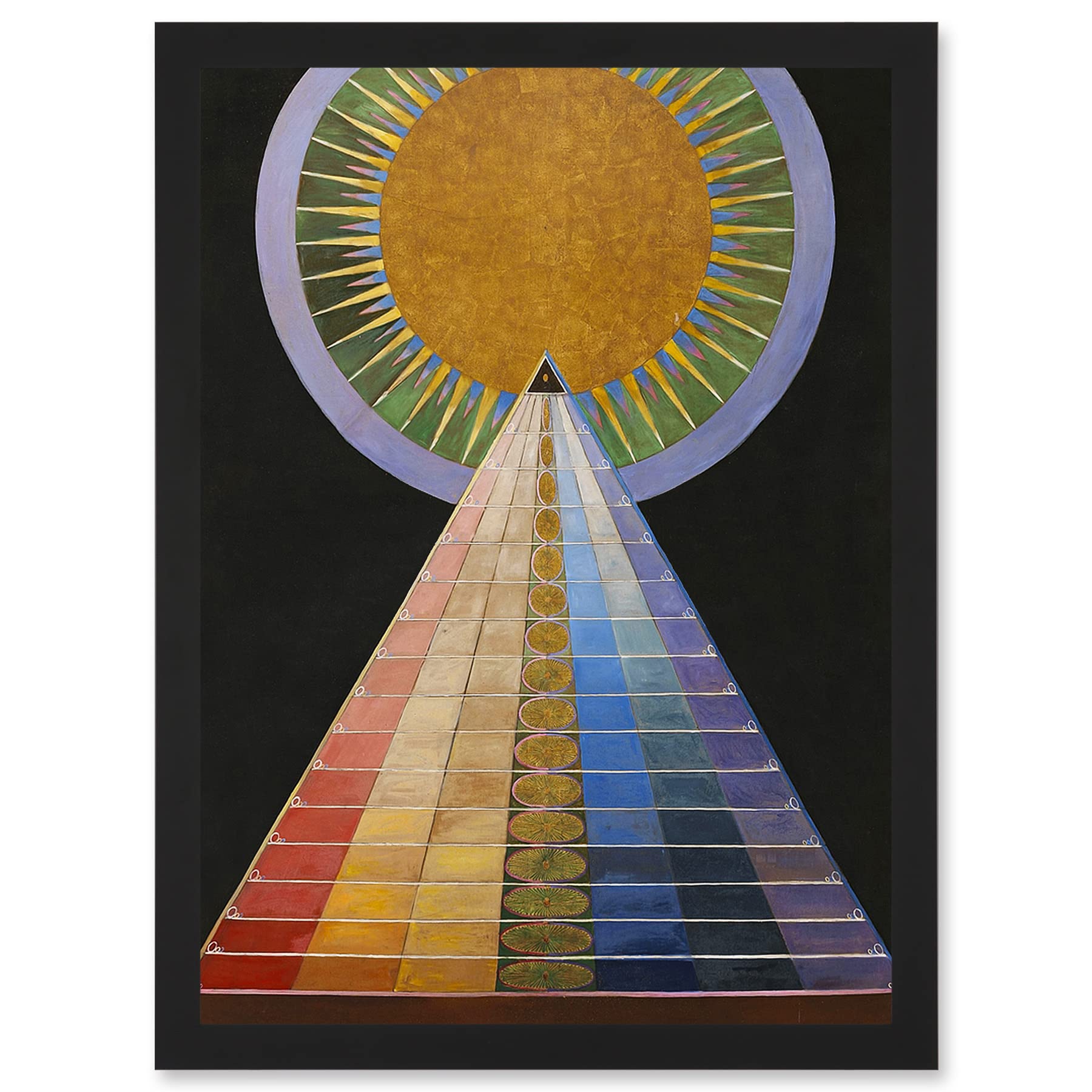 Artery8 Painting Hilma Af Klint 1907 Altarpiece No 1 Group A4 Artwork Framed Wall Art Print
