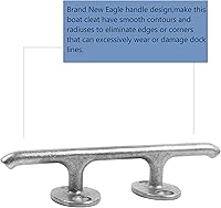Vista 4 de Thorn Tacos para muelle de barco de 4 pulgadas, base abierta, acero inoxidable, mango de águila, paquete de 4