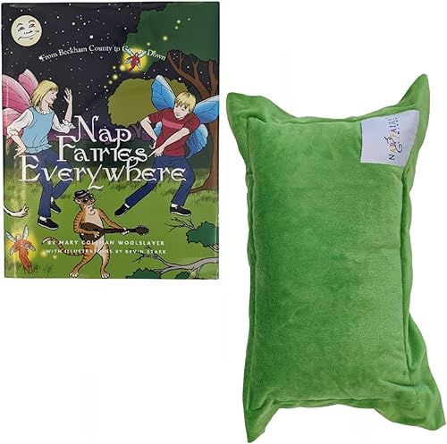 The Nap Fairy Pillow, almohada para niños con bolsillo, para la hora de la siesta y la hora de acostarse, 10 x 15 pulgadas, tela de visón suave,