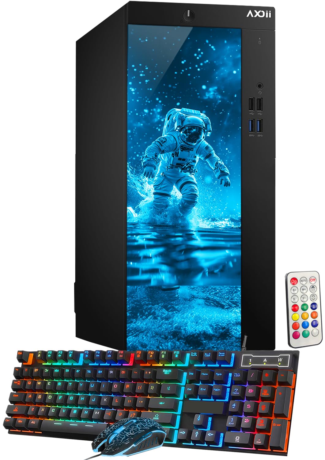 AXOII RGB Gaming PC Desktop Computer, Intel Core i7 Processor Upto