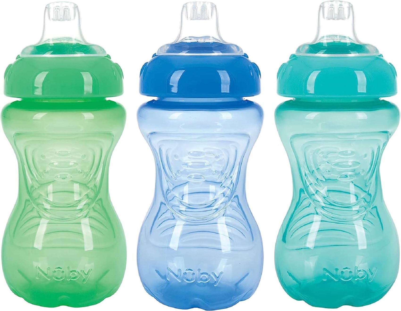 Nuby no Spill Easy grip 283,5 gram tazze con beccuccio 3 confezione