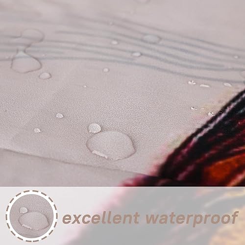 Miniatura 6 de Cortina de ducha de Halloween, cortinas de ducha fantasma para baño, juego de cortinas góticas espeluznantes de calabaza, gato negro, decoración